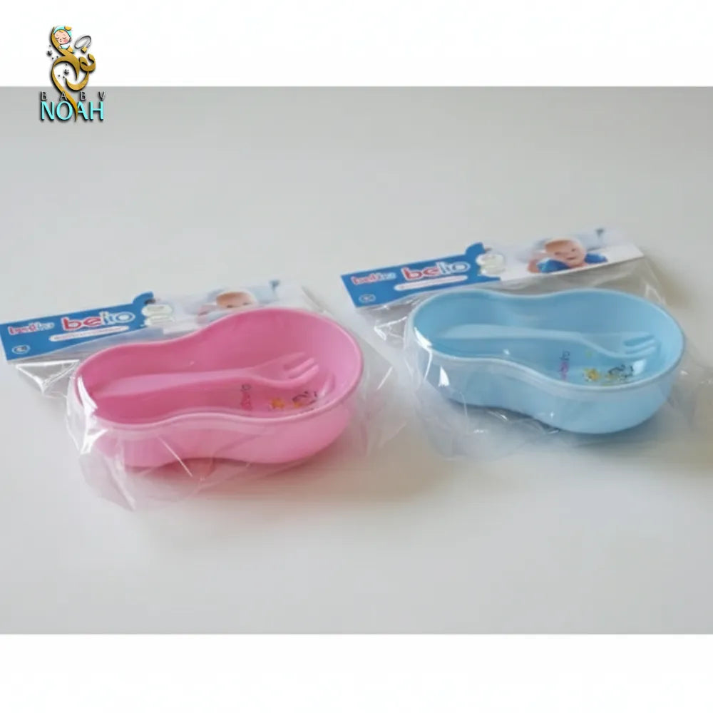 Practical plastic plate with lid, spoon, and fork – Imported