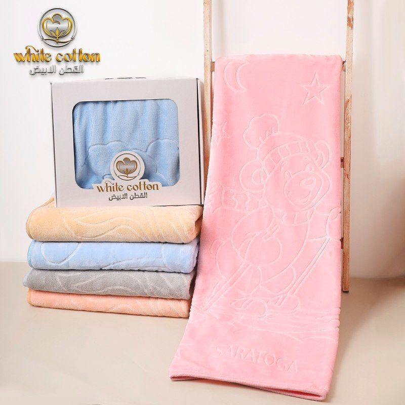 بطانية فرو ناعم بطبقتين بحفر ليزر لوكس