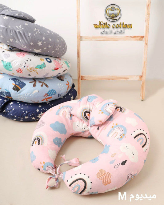 مخدة رضاعة مطبعة رسومات ناعمة 