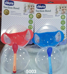 طبق سيليكون بغطاء ومعلقة – شيكو الأصلي مستورد